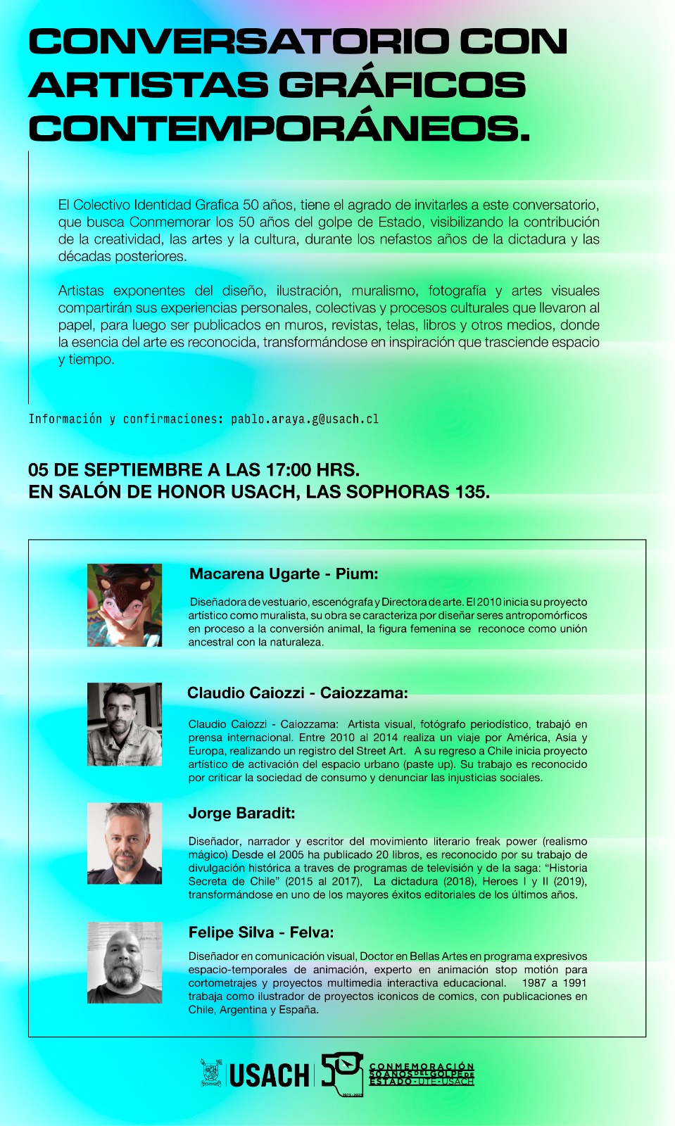 afiche que expone la información de la actividad