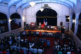 inauguración del "IX Campeonato Escolar de Matemática para la Enseñanza Media"