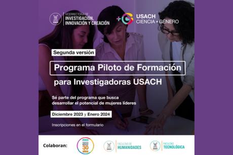 InES Ciencia + Género announces the second edition of the pilot training program for researchers at USACH