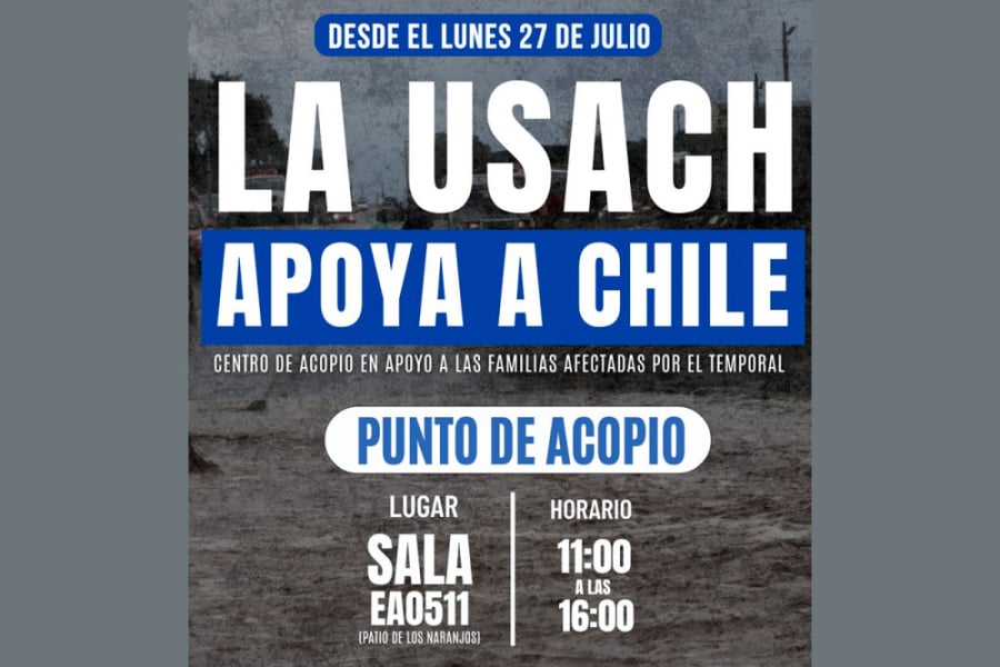 La foto corresponde al afiche de la campaña. Con letras blancas y azules